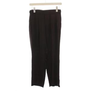 21SS silk パンツ イージーパンツ シルク 36 ブラウン 21030500713010 /YM