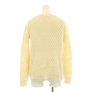 Drawer ニット セーター 長袖 クルーネック ウール カシミヤ混 1 白 ホワイト 6513-105-0284