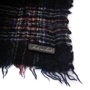 Faliero Sarti マフラー ストール チェック 紺 マルチカラー /YM