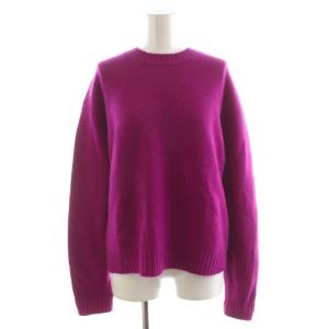 7G ニット セーター 長袖 クルーネック カシミヤ 2 紫 パープル 6513-106-0802 /AN21