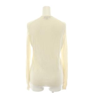 Drawer 18G カシミヤシルクリブクルーネックニット セーター カットソー 長袖 薄手 絹 2 アイボリー 6513-106-0583