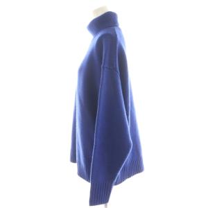 ebure ニット セーター 長袖 タートルネック ウール カシミヤ混 青 ブルー 3610800500 /AN46