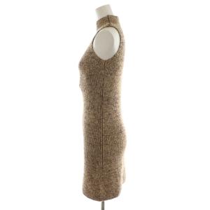 SNIDEL 24AW ミニニットワンピース ノースリーブ F 茶 ブラウン SWNO245227 /AN45