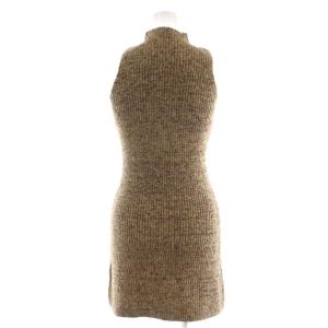 SNIDEL 24AW ミニニットワンピース ノースリーブ F 茶 ブラウン SWNO245227 /AN45