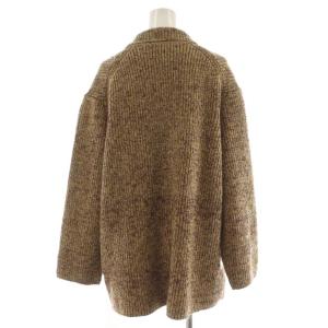 SNIDEL 24AW ニットジャケット テーラードジャケット ダブル F 茶 ブラウン SWNJ245238 /AN44
