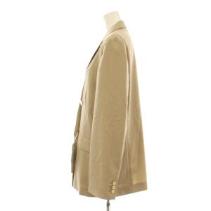 green label relaxing Greed グリード ダブル ジャケット テーラードジャケット 背抜き 金ボタン ウール混 40 ベージュ