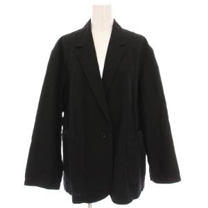 23SS 綿麻ポプリンテーラードジャケット アウター 36 黒 23010220605010 /YM
