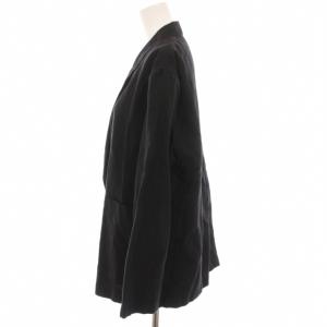 Framework 23SS 綿麻ポプリンテーラードジャケット アウター 36 黒 23010220605010 /YM