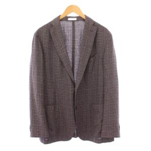 LINEA K.JACKET テーラードジャケット ブレザー アウター シングル ウール チェック柄 50