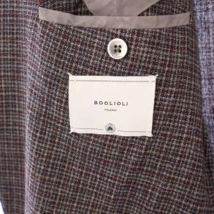 BOGLIOLI LINEA K.JACKET テーラードジャケット ブレザー アウター シングル ウール チェック柄 50