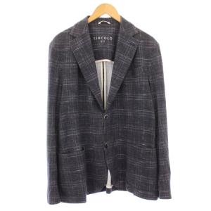 Proudly Easy テーラードジャケット ブレザー アウター シングル 背抜き ストレッチ チェック柄