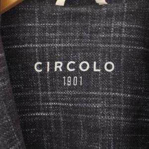 CIRCOLO1901 Proudly Easy テーラードジャケット ブレザー アウター シングル 背抜き ストレッチ チェック柄