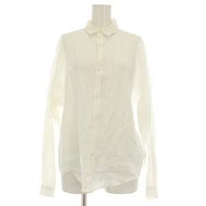 21SS リネン ドルマンスリーブシャツ ブラウス 長袖 36 白 ホワイト 23011101234 /OR