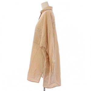 EVERYDAY I LIKE ワイドシャツ ブラウス 長袖 レギュラーカラー 無地 F ピンクベージュ 20050500803010