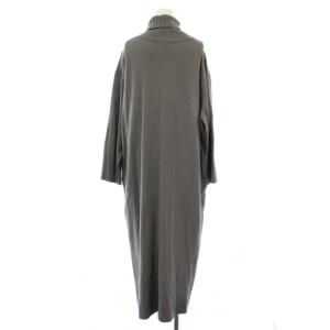 Leilian ニットワンピース ウール ロング 長袖 タートルネック 13+ グレー AM-1006140 /TK