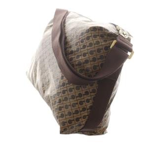 GHERARDINI ソフティ ショルダーバッグ 総柄 Gロゴ ナイロン 茶 ブラウン /AN1