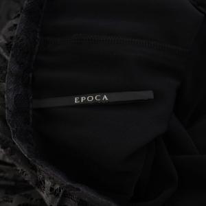 EPOCA ラスターレースプリーツスカート 40 ブラック M5S13232