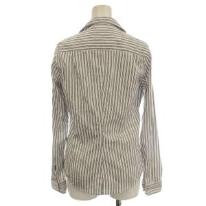 Frank&Eileen フランクアンドアイリーン シャツ ブラウス 長袖 ストライプ柄 XS グレー /G