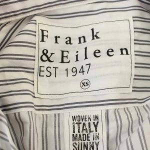 Frank&Eileen フランクアンドアイリーン シャツ ブラウス 長袖 ストライプ柄 XS グレー /G
