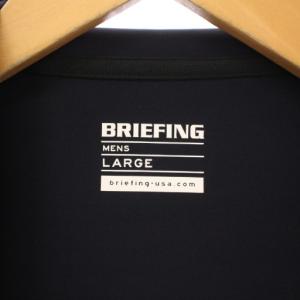 BRIEFING ジップアップパーカー ジャケット ストレッチ ロゴ プリント L 紺 ネイビー BRM233M01 /BB