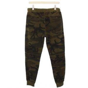 wjk reluxe back shaggy boa bonding camouflage pants ジョガーパンツ
