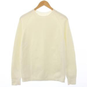 LATHAM CREW BILEN ニット セーター 長袖 クルーネック S ホワイト 02-1101705-000-902
