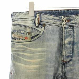 DIESEL IAKOP デニムパンツ ジーンズ ダメージ加工 USE加工 W31 L32 水色 ライトブルー A62226170