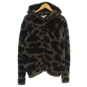 for Ron Herman ロンハーマン別注 迷彩 パーカー C518 ジップアップ 長袖 M 茶 黒