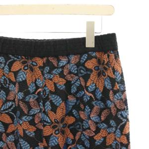 Diagram GRACE CONTINENTAL リーフレースワイドパンツ イージー シアー 36 黒 ブラック 茶 ブラウン 青 ブルー 0320211079