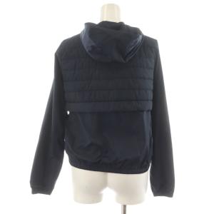 HERNO 中綿ジャケット フード ジップアップ ラメ 12A 紺 ネイビー GI023G-19510-9200 /AN46