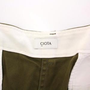 CIOTA EDIFICE コットンモールスキンチノ パンツ 5 カーキ PTLME-102M /KH