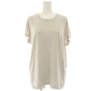 Tシャツ カットソー 絹 シルク 半袖 F グレー CH106023ER /HN