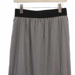 ADORE 21AW ソフトストライプブロードスカート ロング 38 グレー 531-1220602 /BM