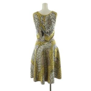 ISSA LONDON ノースリーブワンピース ひざ丈 M マルチカラー /NQ