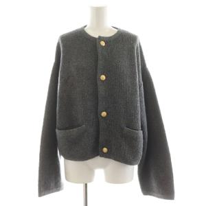 クルーネック カーディガン CREW NECK CARDIGAN 金ボタン ウール 1 グレー OR-D0106
