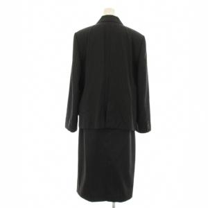 DAKS GUABELLO スーツ セットアップ 上下 テーラードジャケット スカート ひざ丈 ストライプ柄 ウール