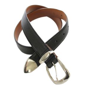 レザー ベルト 75/30 黒 ブラック /G