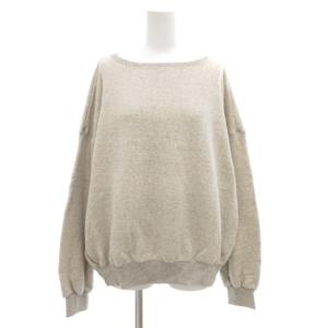 タグ付き 22SS 裏毛ドロップショルダープルオーバー トレーナー スウェット F グレー 22070220806010