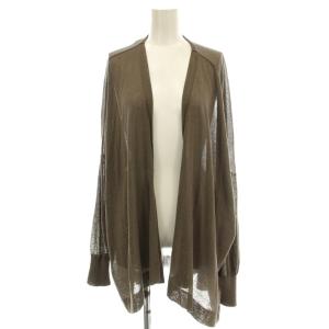 23SS 18Gシアーカーディガン 23080240810020 リネン混 ニット カーディガン F 茶