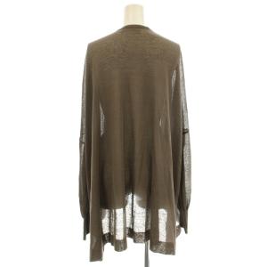 NOBLE 23SS 18Gシアーカーディガン 23080240810020 リネン混 ニット カーディガン F 茶