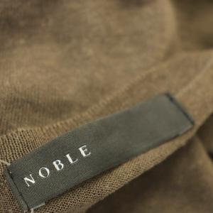 NOBLE 23SS 18Gシアーカーディガン 23080240810020 リネン混 ニット カーディガン F 茶