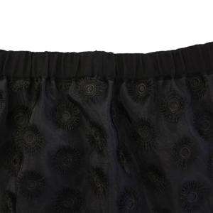 IENA 24SS シアージャガード刺繍スカート タイト イージー マキシ ロング ウエストゴム シースルー 38