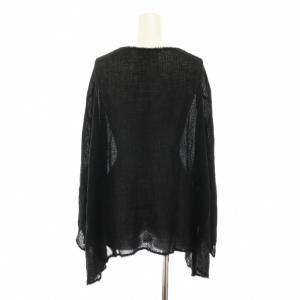 Plage 22SS カラミリラックス KARAMI RELAX リネンブラウス カットソー ボートネック 長袖 シアー