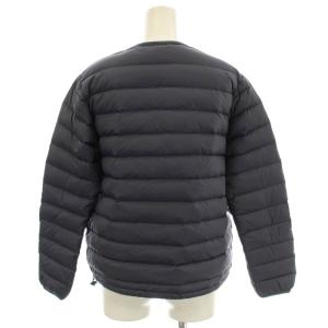 DANTON インナーダウン クルーネックジャケット JD-8748 ノーカラー ダウンジャケット 36 ネイビー 紺