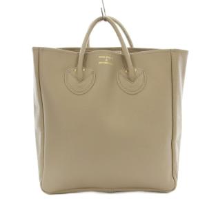 EMBOSSED LEATHER TOTE トートバッグ レザー ハンドバッグ グレージュ /G