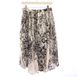 ヨウジヤマモト フレアスカート ギャザー イージー ミモレ ロング ウエストゴム バイカラー ウール混