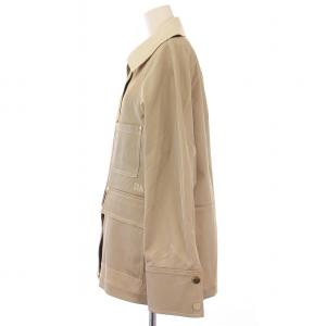 Diagram GRACE CONTINENTAL カバーオールジャケット ステンカラー アウター フェイクレザー 切替 36 ベージュ 0325101324