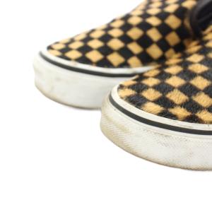 VANS クラシックスリッポン Classic Slip-On シューズ ハラコ レザー チェック柄 USW6.5