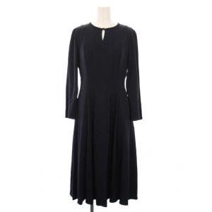 23SS ワンピース ロング 長袖 38 黒 102311-14-010-65-380 /KH