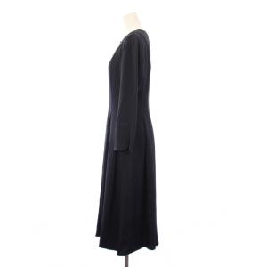 ANAYI 23SS ワンピース ロング 長袖 38 黒 102311-14-010-65-380 /KH
